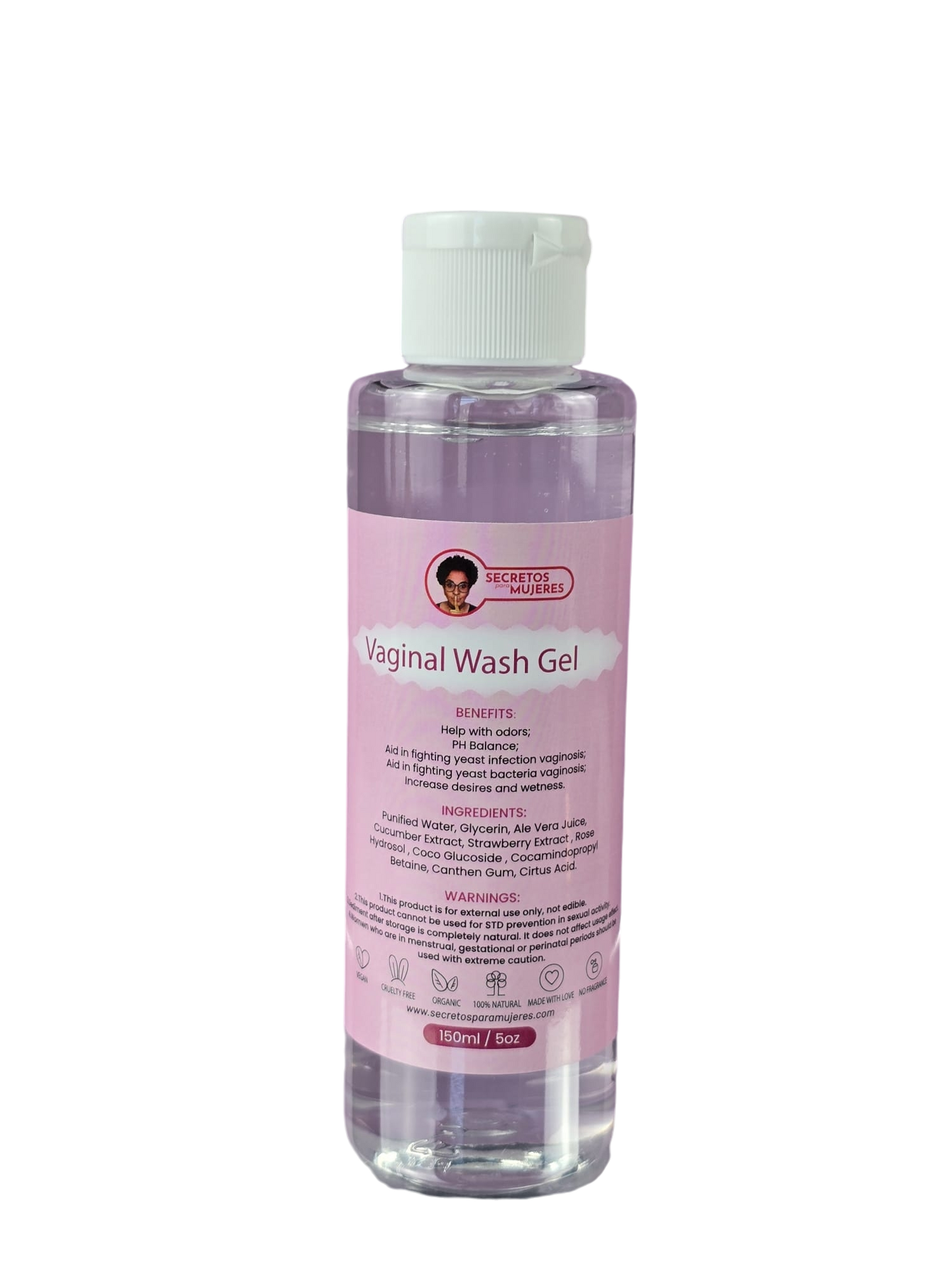 Gel de Lavado Vaginal con Aloe Vera para control de olor, hidratación y pH balanceado