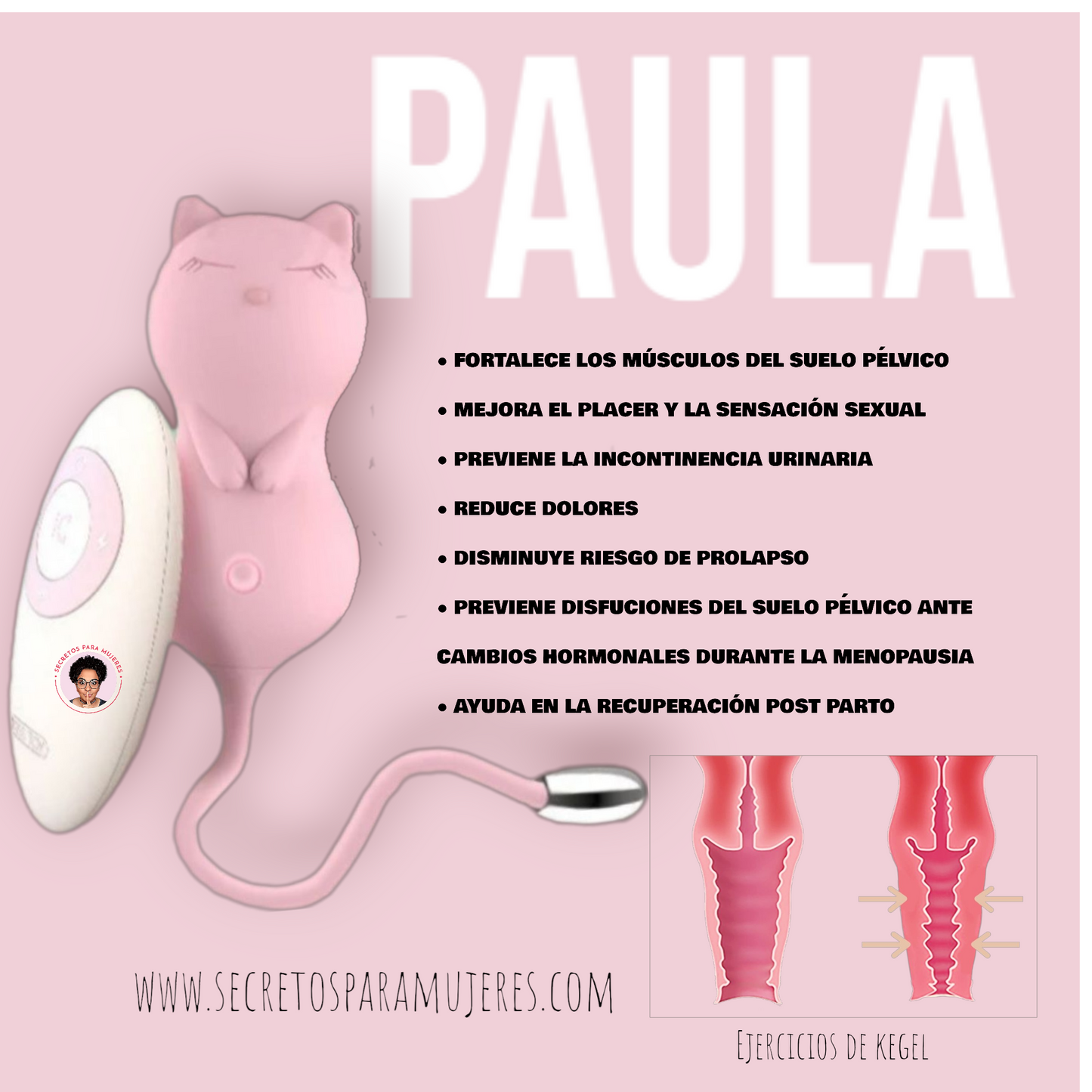 Entrenador de Suelo Pélvico Paula Kitten | Dispositivo de Fortalecimiento