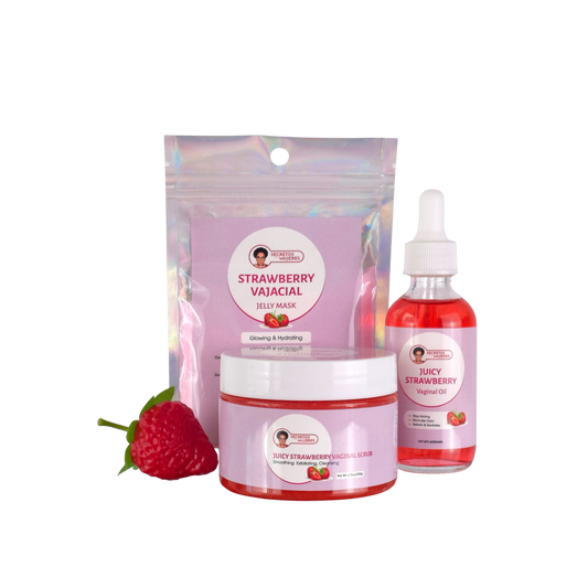 Mini Spa de Fresas Kit – Set completo de cuidado íntimo natural