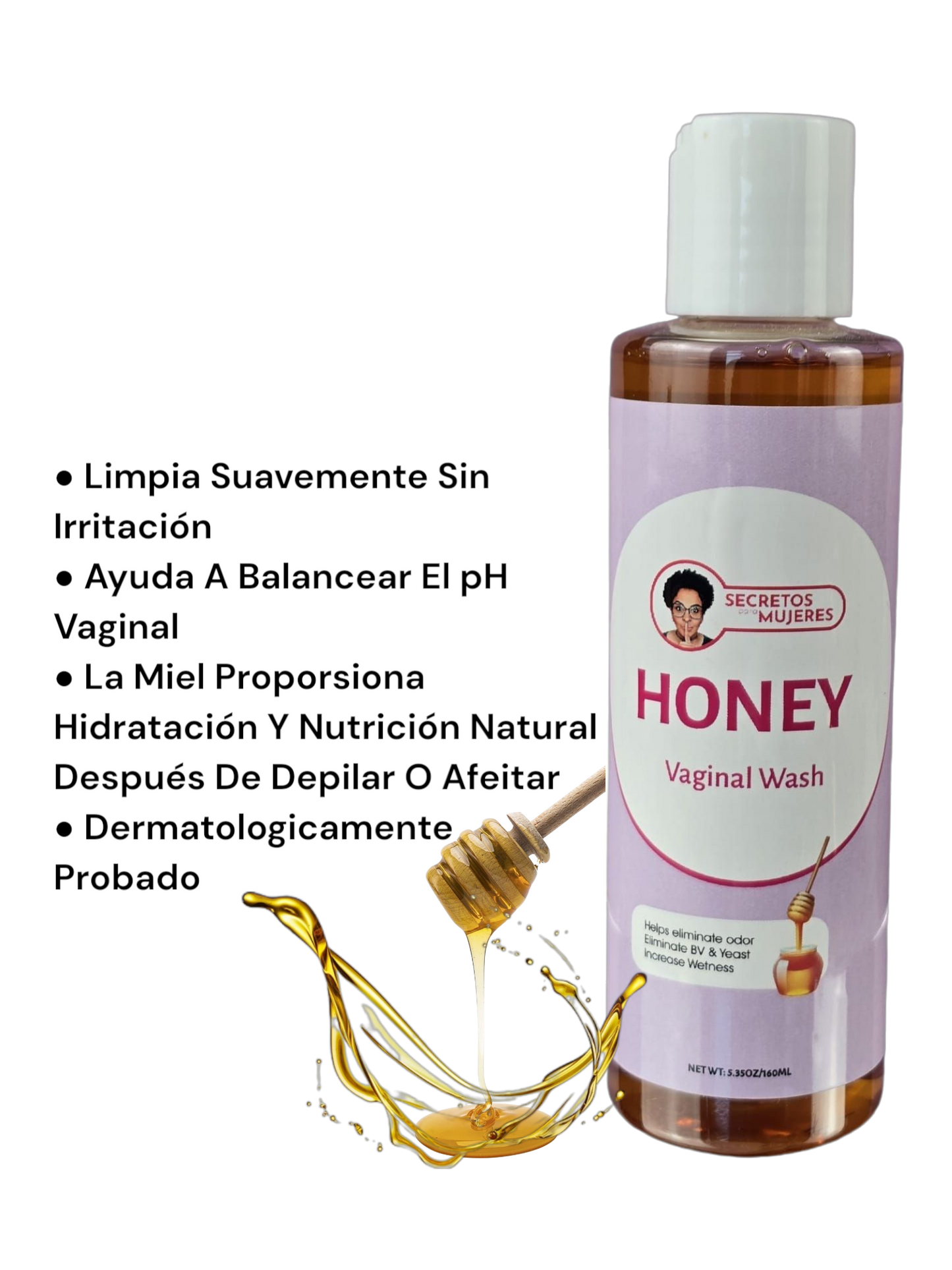 Gel de Lavado Íntimo Femenino con Miel (5.35 oz)