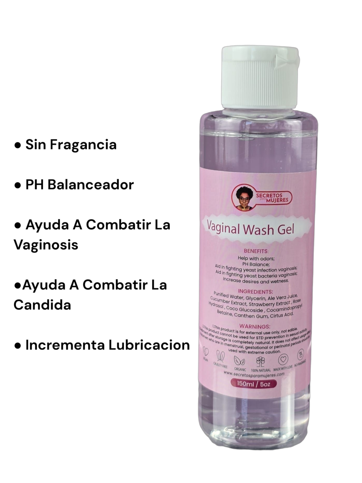 Gel de Lavado Vaginal con Aloe Vera (5 oz)