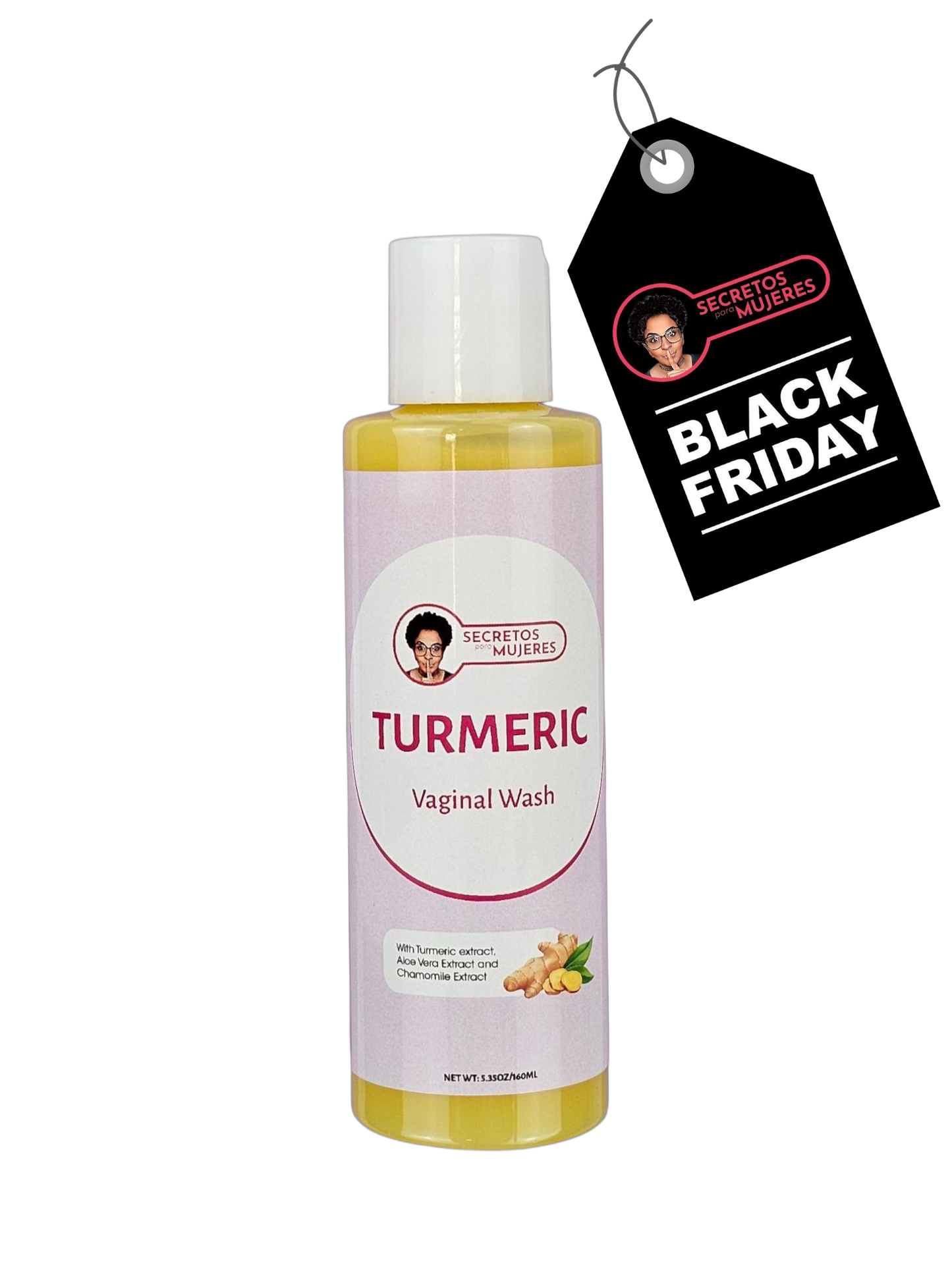 Gel de Lavado Íntimo Femenino con Cúrcuma (5.35 oz)