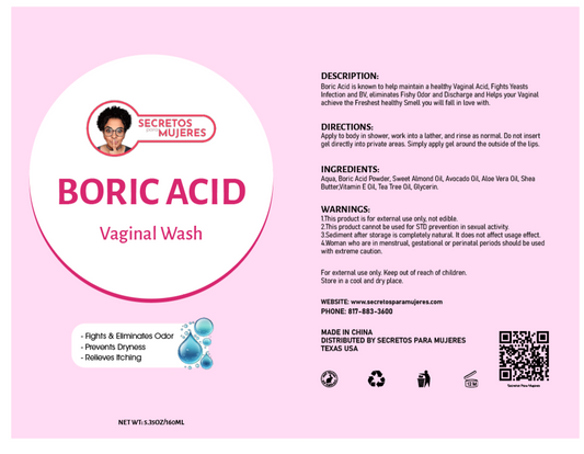 Vaginal Gel Wash/ Boric Acid