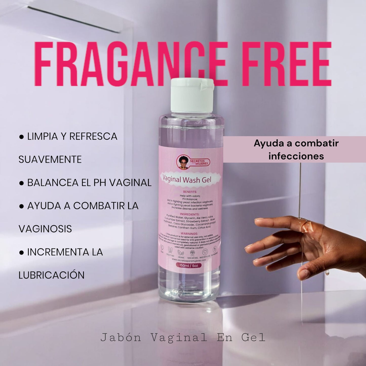 Vaginal Wash Gel | Fragrance Free (5 oz)