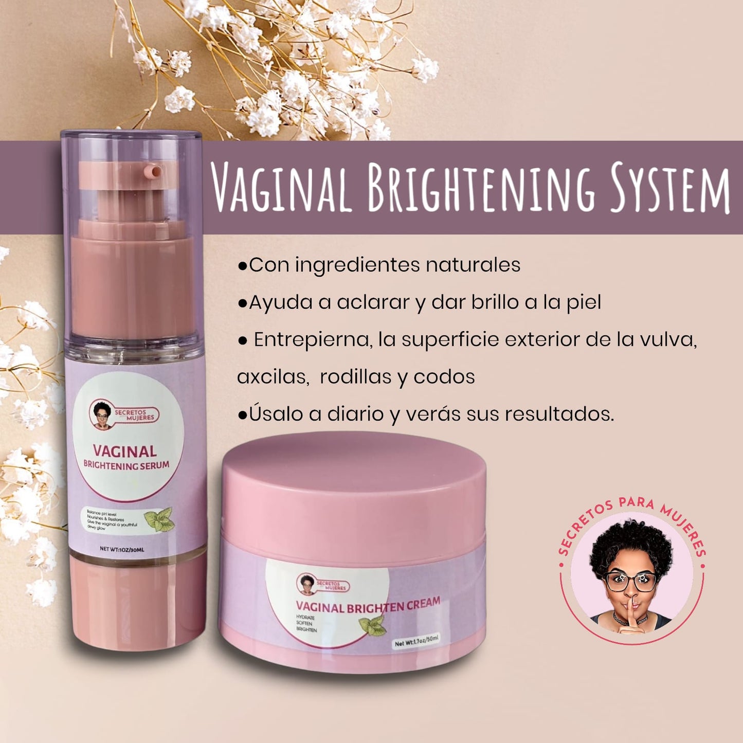 Paquete de Aclarado Vaginal | Realza la Radiancia y Suavidad de Forma Natural