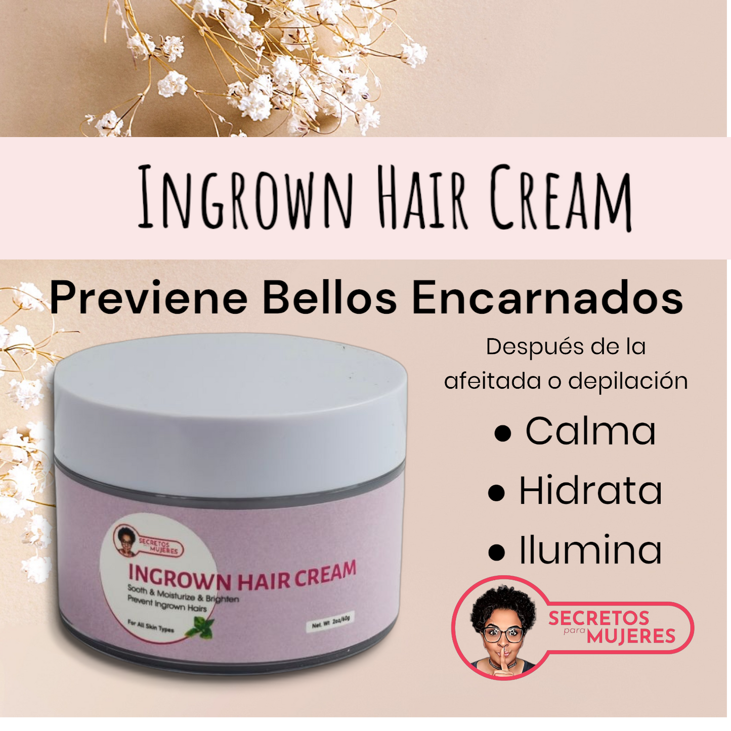 Ingrown Hair Cream – For Smooth and Radiant Skin (2 oz)