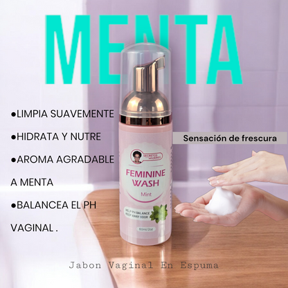 Jabón Espumoso Vaginal | Menta (2 oz)