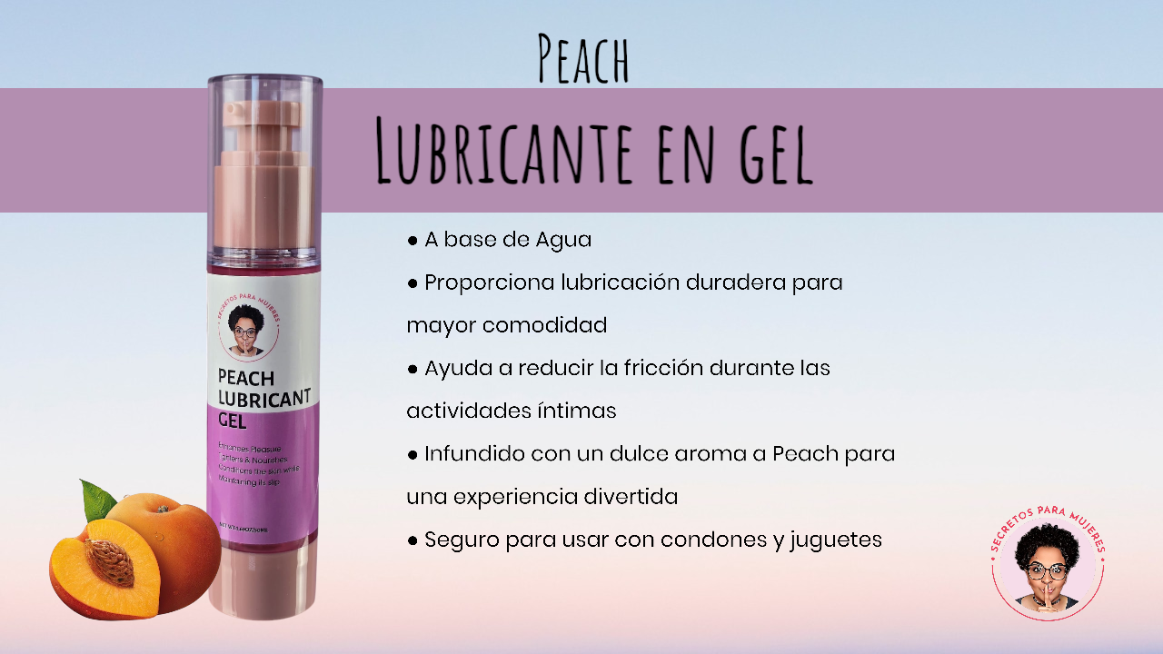 Gel Lubricante de Durazno – Lubricante Sabor Durazno (1.69 oz)