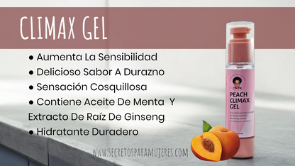 Climax Gel Durazno – Gel de Sensación con Sabor a Durazno (1.69 oz)