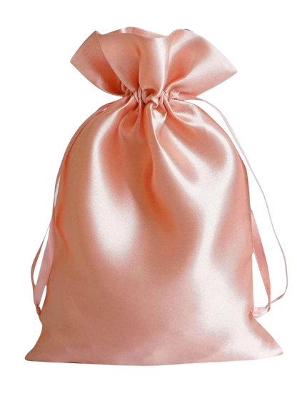 Bolsa Satinada para Juguetes | Elegantes Bolsas en Color Oro Rosado para Almacenamiento Discreto