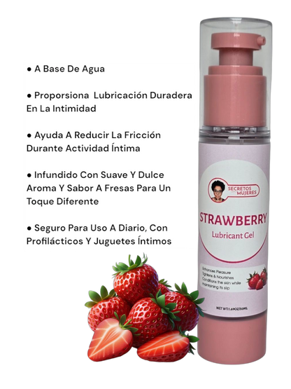 Gel Lubricante de Fresa – Lubricante Sabor Fresa (1.69 oz)